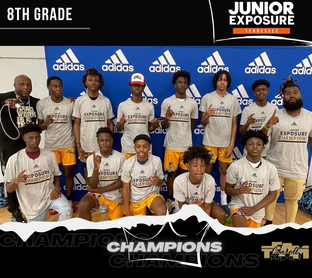 Jr3SSB's tweet photo. Congratulations to our #JrExposure - Tennessee CHAMPIONS 🏆

8th Grade: @GatorsSteel 
7th Grade: @p7sportsacademy 
6th Grade: @p7sportsacademy 
Elementary: @ECEHoops https://t.co/b85uFXGjGQ