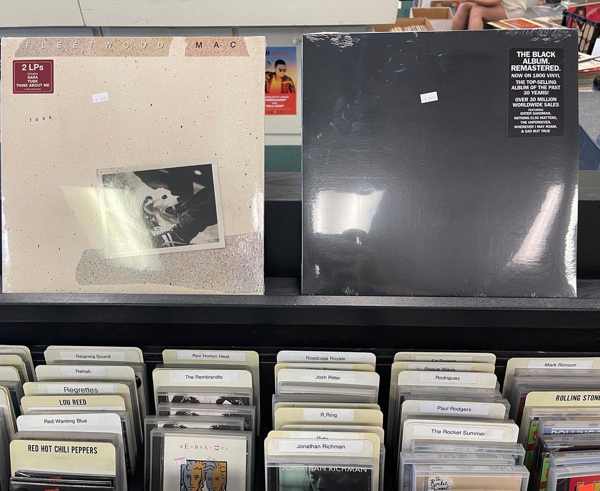 ozrecordsonline's tweet photo. Some restocks that are hitting the bins today! Come stop by, we’ll be here till 7 and then we’ll catch y’all right after at music bingo starting at 7 with @DruidCityBrew and your host @beanpeeples! https://t.co/ckxOdb5Cxy