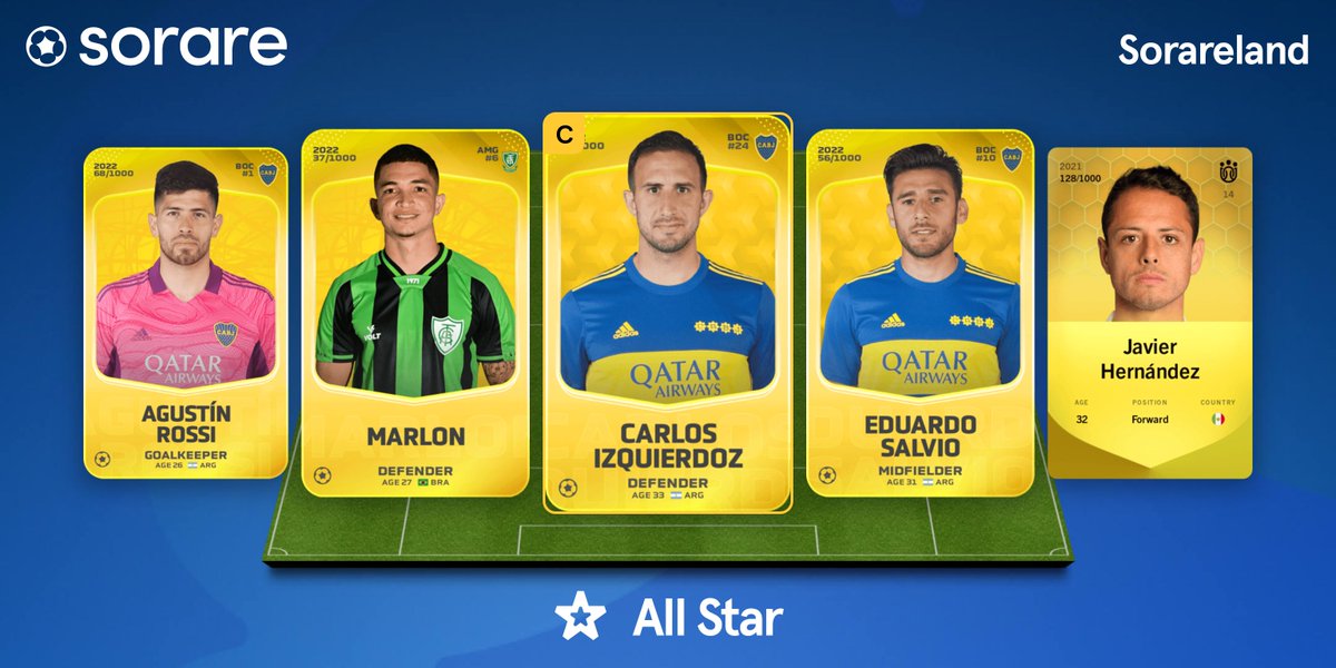 Sorareland's tweet photo. 💪 Listos los equipos para la #GW271 #Sorare 

💰 Podría haber alguna venta de última hora que supondría cambios

La underdog la incluyo para que quede mejor el diseño del tweet, pero 2 no juegan y 2 son suplentes 😂

🧤 La Goalkeeper la veo complicada, Renato apunta a suplente https://t.co/m7a0di8vDH