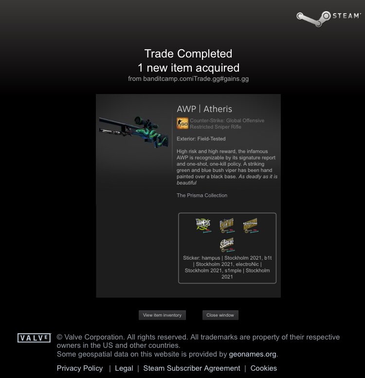 trivistum's tweet photo. Just wanna thank @rustment so much for AWP | Atheris with 4 Stockholm 2021 stickers! #rustmentlegit

What you waiting for, GO CHECK HIS GIVEAWAYS!🔥 https://t.co/OGIZBokoeF
