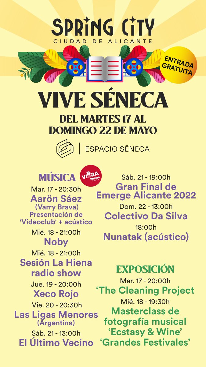 aaronsaez's tweet photo. Sé que es tarde pero la dicha es buena.

Mañana en el ciclo de Spring Festival sobre escritores/músicos se presenta Videoclub (mi primera novela) y como soy un avaricioso me llevo a Turro con la guitarra y aprovecho para cantaros canciones. 

¿Qué te parece? Os esperamos https://t.co/qxpqRS2QOE