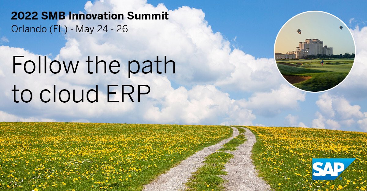 MichelleDJones3's tweet photo. The SMB Summit is back on the road, bringing SAP SMB Partners the latest positioning and market strategy to empower companies on the path to success. Join other partners to network, learn, and discover unique experiences to increase your product and service offerings. #CloudERP https://t.co/XaZ8pEflUd
