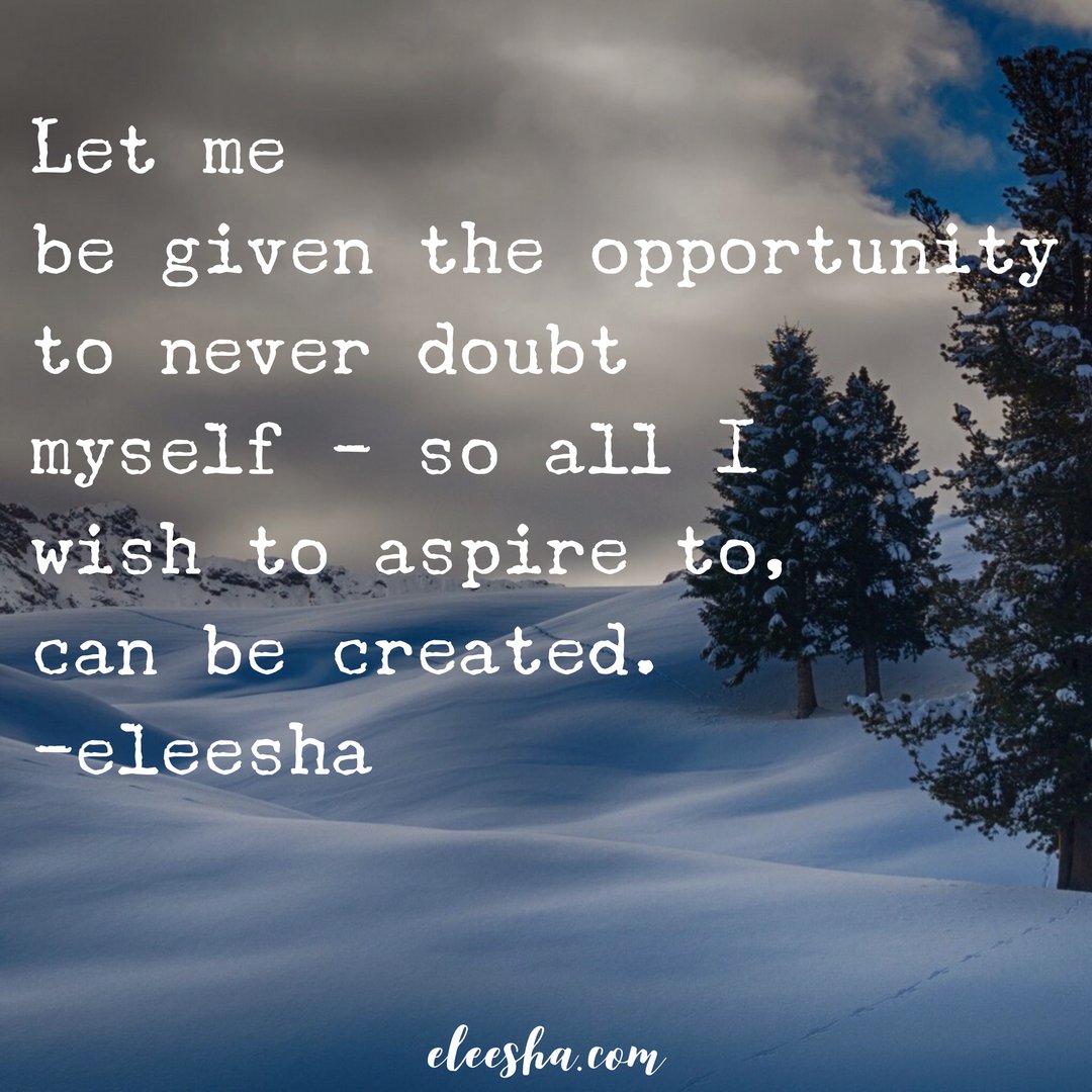 eleesha's tweet photo. 👉 NEVER DOUBT YOURSELF: TODAY'S INSIGHT: Let me be given the opportunity to never doubt myself, so all I wish to aspire to, can be created! 👈
.
❤️💜💖💚
.
...ღ #quotestoday #dailyquotes #dailyaffirmations #dailyinspiration #inspirationquotes #soulmessage https://t.co/zHqZUXhnUM