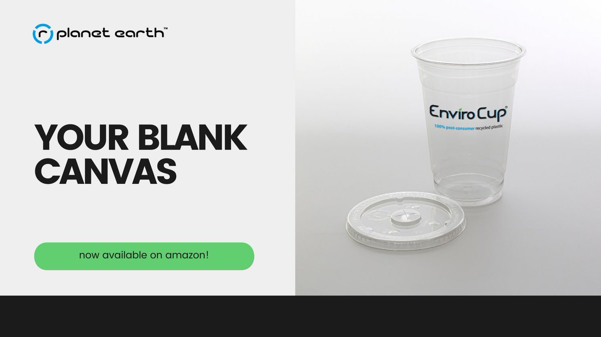 EarthRplanet's tweet photo. Big news—we're live on Amazon! Search for 'Enviro Cup', the best cup made out of 100% recycled PET. 

#recycledplastic #envirocup #endlesspossibilities https://t.co/50rwj9QaAj