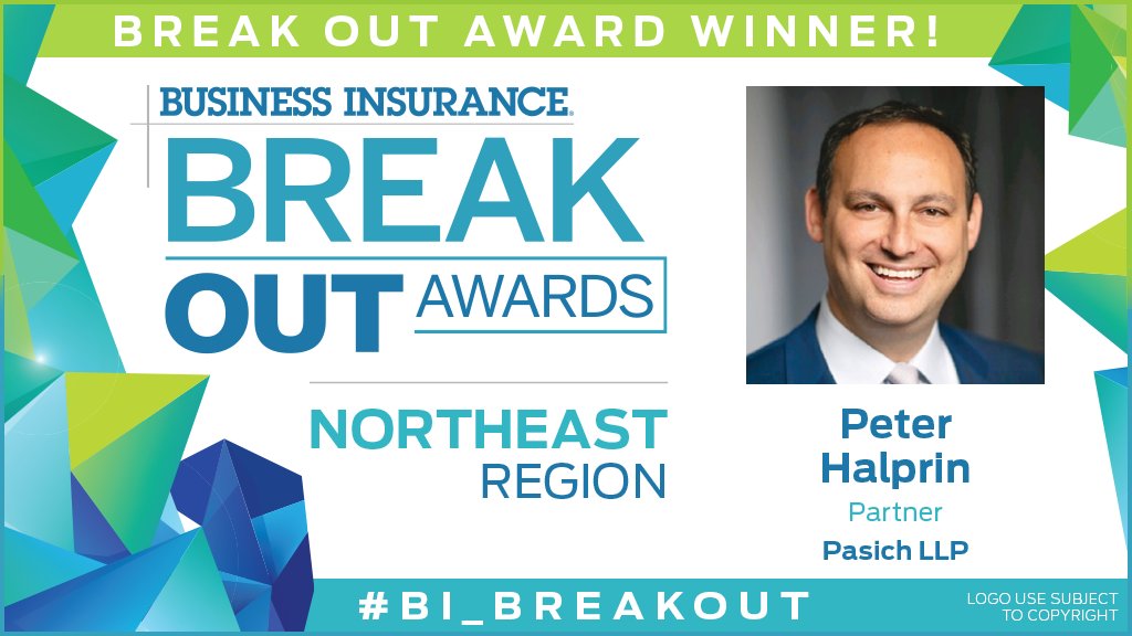 BusInsMagazine's tweet photo. We're celebrating our #BI_BreakOut Award winners! Congratulations to Peter Halprin, a Northeast Region BOA winner! Register to attend one of our three Break Out Award recognition events by clicking here: https://t.co/4Y4BSuBiDM https://t.co/hfRwCWMr0b