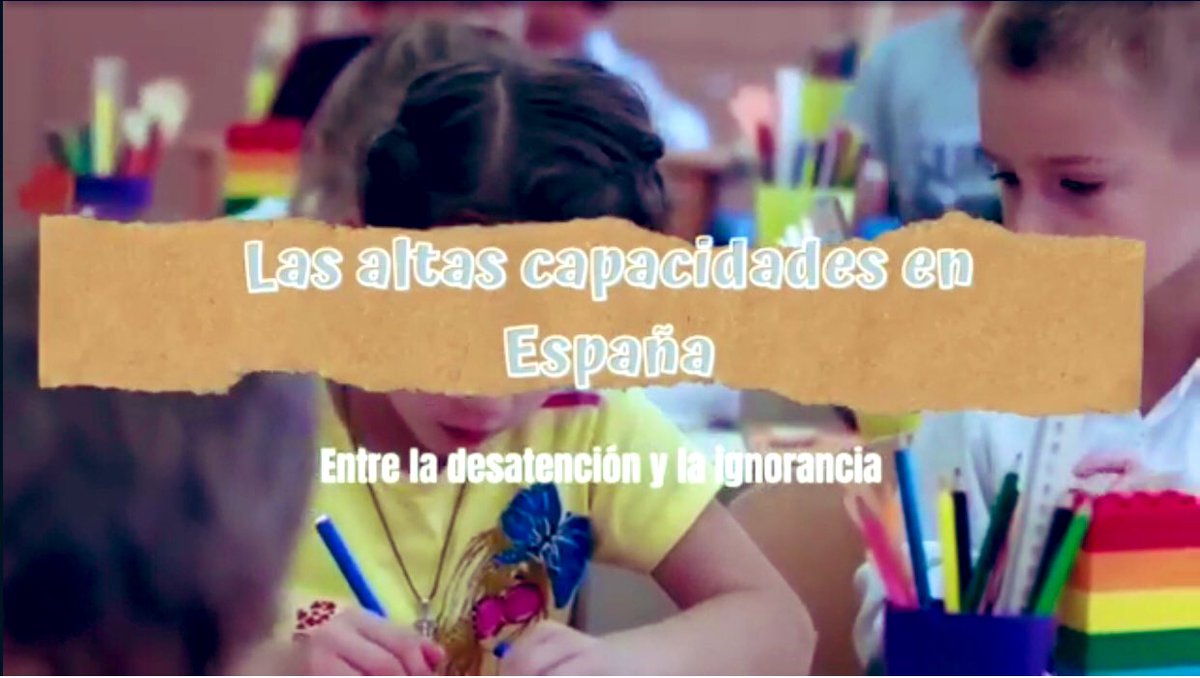 martatouron's tweet photo. ✋🏻 ¿Quieres saber qué pasa con las #altascapacidades en España?! 👇🏻
Coge 🛋, 📄 y 🖊 
Es un video largo, pero te aseguro que no te dejará indiferente. En menos de 2h puedes entender y aprender muchas cosas. Empieza la revolución  tan necesaria!
https://t.co/Xq6VXyEuzV https://t.co/7VLJCBWwmT