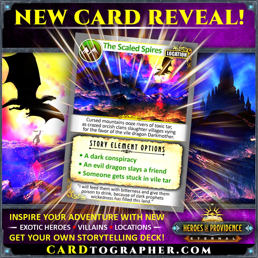 HeroesEternal's tweet photo. Dragon ROARS! Run or fight? π
Adventure! Laughter! Stories! βοΈ Get yours now at https://t.co/Ljy9mwYj4h
#NewCardGame #CardGame #dnd #fantasy #rpg #ttrpg #gamenight #pathfinder #familynight #FamilyFun #BusyMom #BusyDad #BusyParent #FamilyGameNight #fantasyArt #orc https://t.co/9wzCAq5mKX