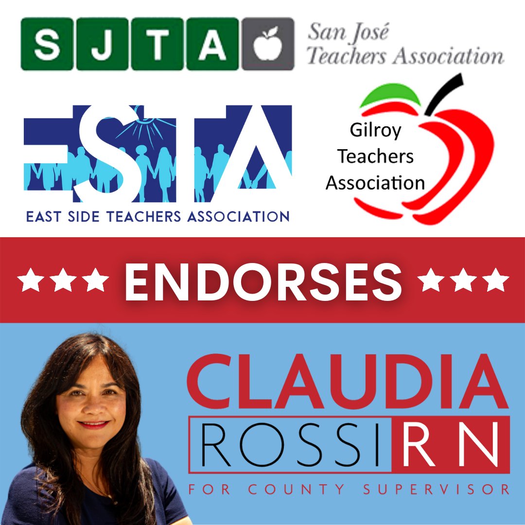 VoteClaudiaR's tweet photo. So grateful for the support of our amazing District 1 teachers. Thank you San José Teachers Association, Gilroy Teachers Association, and East Side Teachers Association! (1/2) https://t.co/kYnmlfOa3N