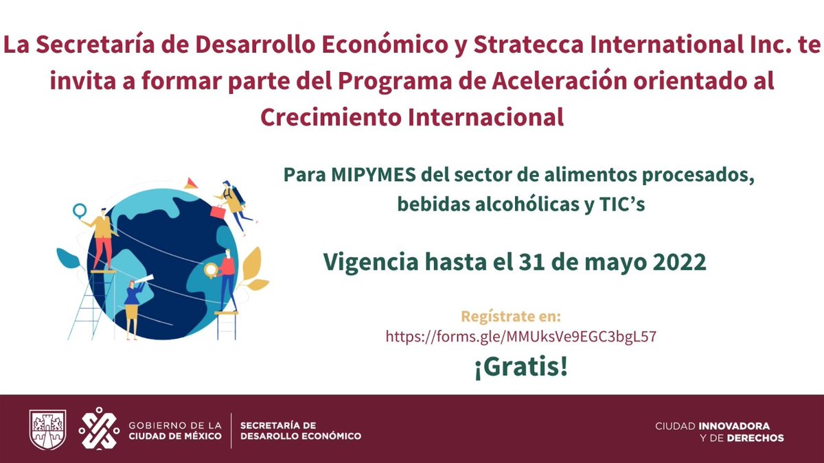SedecoCDMX's tweet photo. 🟢 Si eres una MiPyMe del sector de alimentos procesados, bebidas alcohólicas y TIC’s
 
Te invitamos a ampliar sus canales de comercialización hacia Canadá. @stratecca1

Información:
<https://t.co/JrXnsawixa>

Vigencia 31 de mayo de 2022

Registro: https://t.co/YA04Stibrn https://t.co/4ZdYrbm9AA