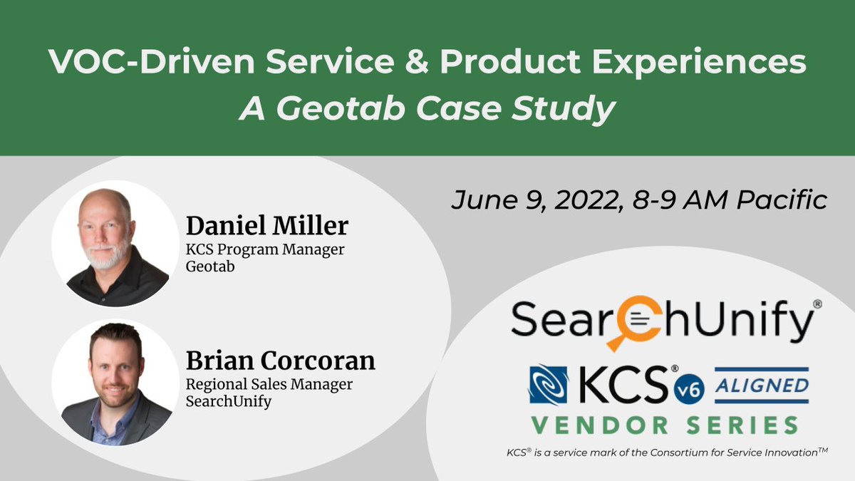 KCSinAction's tweet image. How can you leverage voice of your customer at each touchpoint to create better product experiences?

Join us on June 9 at 8am Pacific w/@SearchUnify &amp;amp; @GEOTAB to learn more!

serviceinnovation.org/event/voc-driv…