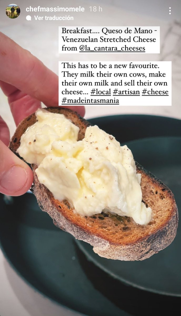 quesosV's tweet photo. Un chef de Tasmania ya tiene a nuestro queso de mano entre sus nuevos favoritos.
Quesos venezolanos pa' todo el mundo, no se diga más.
¿No se les alborota el orgullo venezolano? https://t.co/H2JAdlzm6W