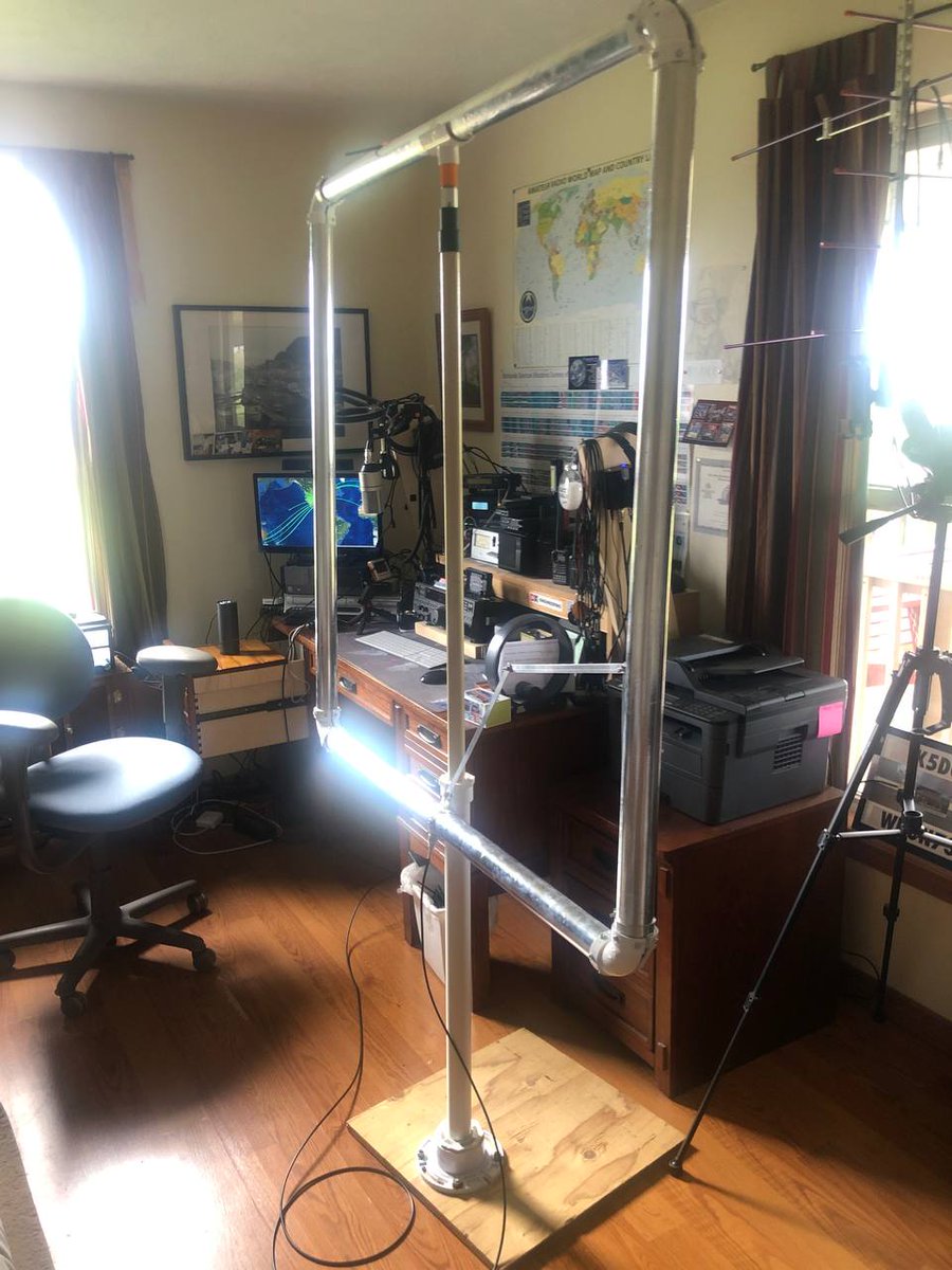 denmarjo's tweet photo. This is a recording of a SSB QSO with @WA1GZY today using my homemade Portune Optimized Magnetic Loop running only 10 watts. https://t.co/OVTNckEzjO #hamradio #magneticloop #JohnPortune @w6nbc https://t.co/VSaF1HhLDt