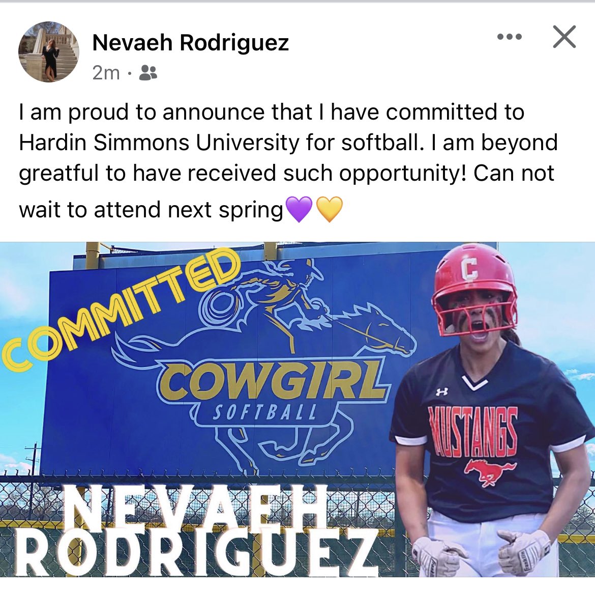 CHSMustangSball's tweet photo. Another Mustang committing to play at the next level.  Congrats, @TheNevaehRod!  
#Ohana #OTSS https://t.co/vKrGuZYj1d