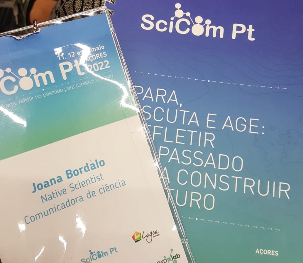 NativeScientis1's tweet image. On the 13th of May, Native Scientist was at the SciComPt 2022 (@scicomPT ). Thanks, Joana Bordalo for our representation!

#NativeScientist # #STEM #Children #Language #scienceforall