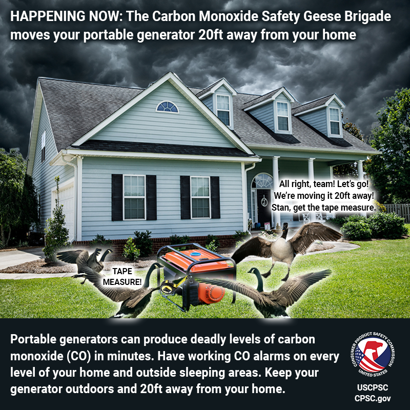 US Consumer Product Safety Commission on Twitter ""Portable generators