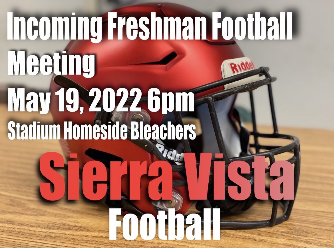 Calling all future Dons! This Thursday at 6pm. Can’t wait to meet you. @SierraVista_ASB @SVDonsFootball