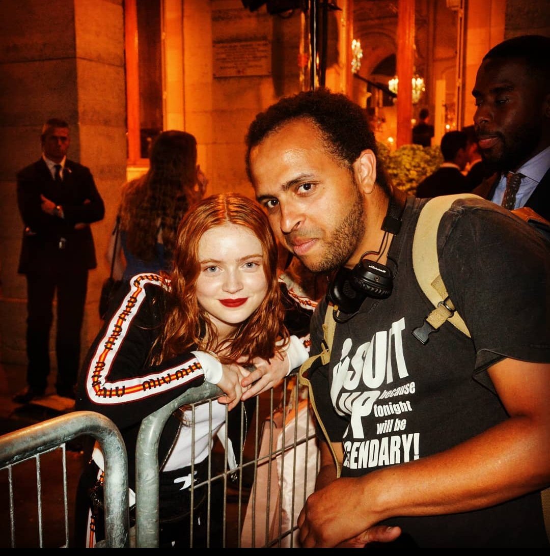 StarshootinP's tweet photo. Souvenir avec @SadieSink à Paris lors du défilé @MIUMIUofficial #sadiesink #StrangerThings4 #Strangerthingspremiere #strangerthingsfestival https://t.co/v7LNiwSU3n