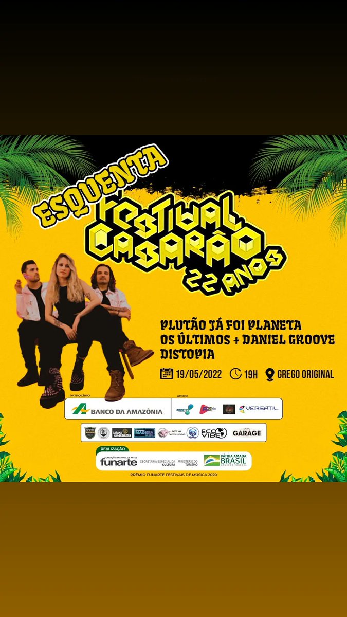 benvindoaopacif's tweet photo. Esquenta @festivalcasarao quinta agora! https://t.co/zOXOKV0C71