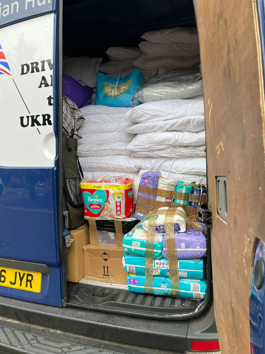 aid4ukr1's tweet photo. It's been a busy week at Hertfood for Ukraine HQ. We waved off two trucks of your wonderful donations - including a 7.5tonne lorry. That's 65tonnes of aid you've helped to send to those in need. THANK YOU #Herts. https://t.co/akTuKk1f9w