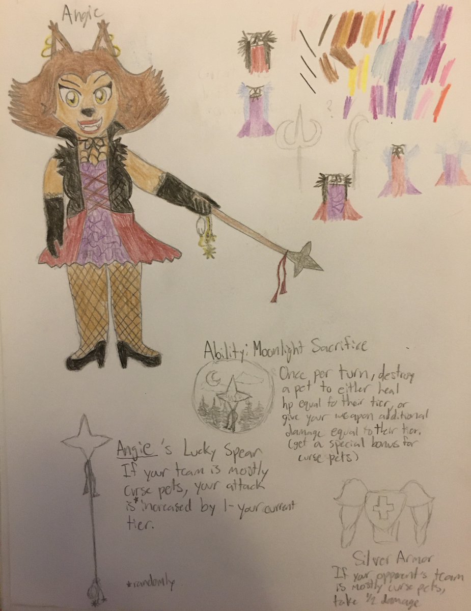mgba_devlog's tweet image. Magical Girl Battle Arena Characters! (1/4)