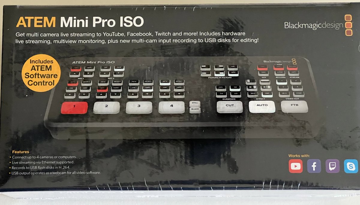 appmyhome's tweet image. Excited to add the @Blackmagic_News #ATEMminiproISO to our studio in prep to going live soon. #smarthome