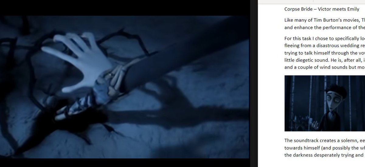 PhoxxMedia's tweet image. Not me using classwork as an excuse for watching #TimBurton&apos;s #CorpseBride for the million and twelfth time... 
#soundanalysis #assignmentwork #animation