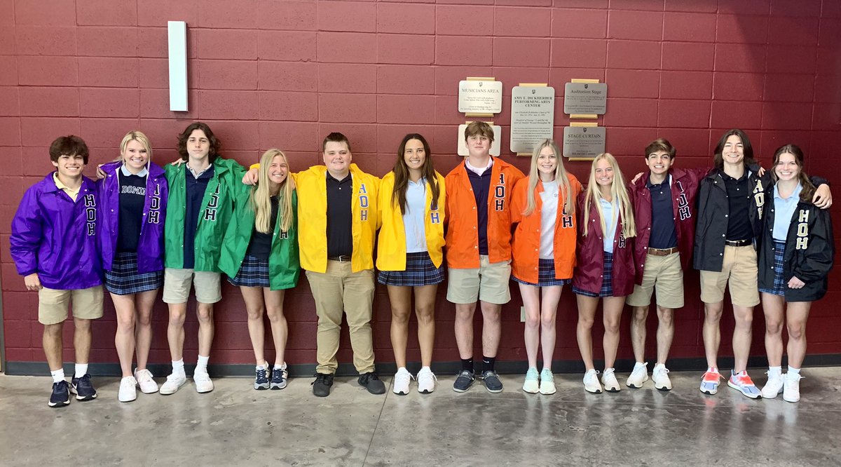 Today <a href="/StDominicHS/">St. Dominic High School</a> the jackets were passed down to 12 new HOH’s. We look forward to what these stellar young people will accomplish and how they will continue their legacy.
#sixhousesonehome