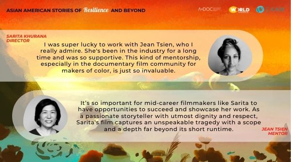 #MentorMonday: With compassion & consideration, filmmakers @saritakhu & @Jeantsien worked together to do the Sikh community justice with 'Crossroads.' Watch the film tomorrow on YouTube at 12:30p ET: youtu.be/7G-T_zWIyOU #AsianAmResilience #AAPIStories @AADocNetwork @CAAM