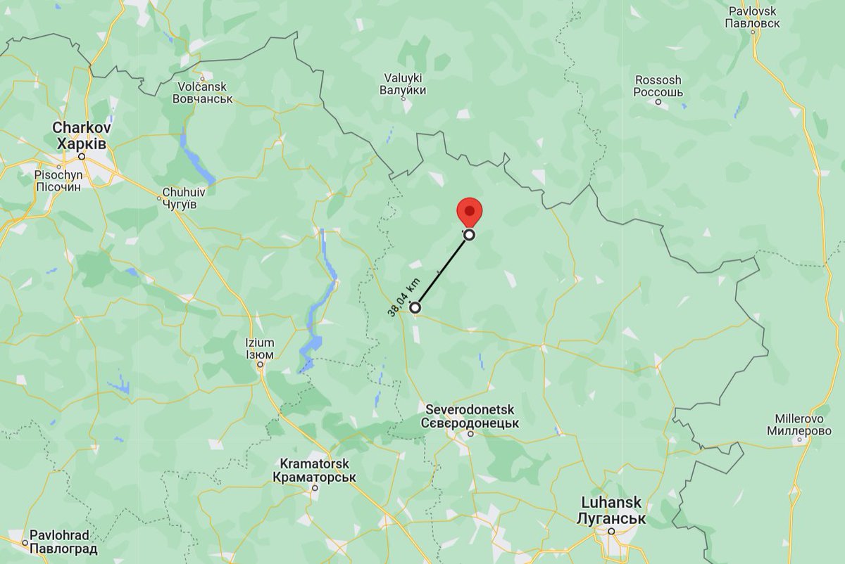 DanielBanas_sk's tweet photo. Geolocated flight position of Mi-8amtsh from 🇷🇺 TV report from Luhansk oblast, near  Malooleksandrivka. Video could point to field airbase.
49.69833,38.48528
@GeoConfirmed
"Российские боевые вертолеты выполняют задачи в ходе спецоперации на Украине." https://t.co/cljb3v8mWS https://t.co/8DS2ccNSYW