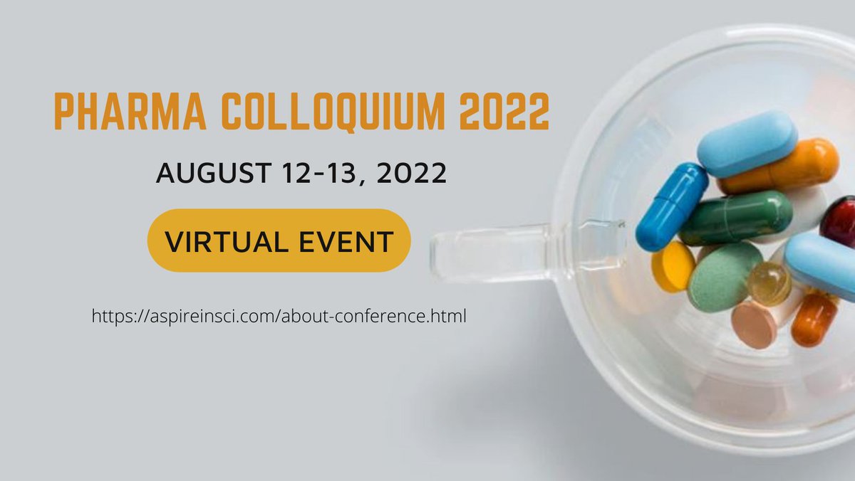 PHARMA COLLOQUIUM 2022
Latest Updates
aspireinsci.com/about-conferen…