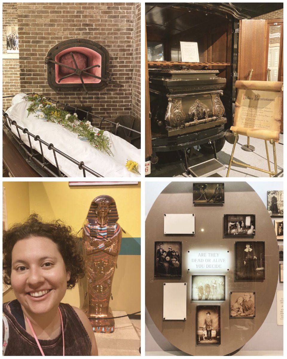 BeccaG_WeirdNJ's tweet photo. The National Museum of Funeral History in Houston, TX (I went Wednesday) is one of the most fascinating museums I’ve ever been to! ⚰️🪦⚱️💀 My next tiktok video will be about this! Stay tuned! (More photos in replies) @WeirdUS #weirdtexas #houston #history #museum #nmfh https://t.co/pe1o1gpGZJ
