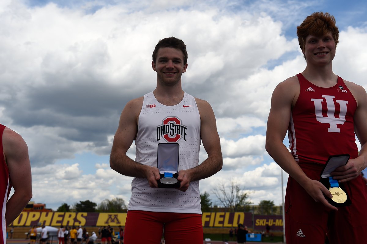 OhioStateTFXC's tweet photo. First up - @robbyoswald in the pole vault! Robby cleared 5.40m, which was the same as the winner and just 0.02m off his personal-best!

#GoBucks https://t.co/MOUJ8ZzDOw