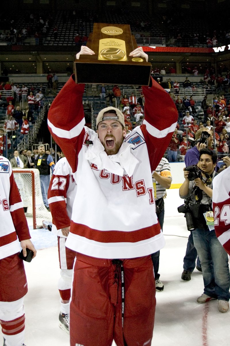 BadgerMHockey's tweet photo. Our newest assistant coach, in case you missed it.

Welcome back Andy Brandt!!! https://t.co/OXQyGYYdo3