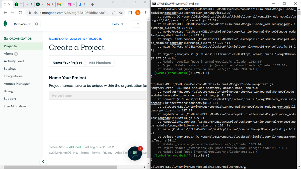 MolunoRichie's tweet photo. Day 36
Still on mongoDB, I'm finding it hard to connect my DB to node JS
#100DaysOfCode #goal30 https://t.co/d7qGZcDjXY