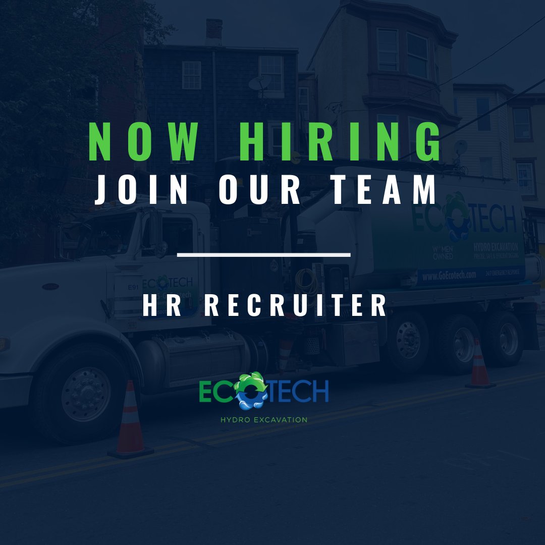 GoEcotech's tweet photo. We're hiring -  HR Recruiter!

The ideal candidate will collaborate with department managers on a regular basis and proactively identify future hiring needs. Visit our website for more details and to apply.

https://t.co/Ksas5zho8F

Join the Ecotech family today!

#nowhiring https://t.co/bJvMsdLC4m