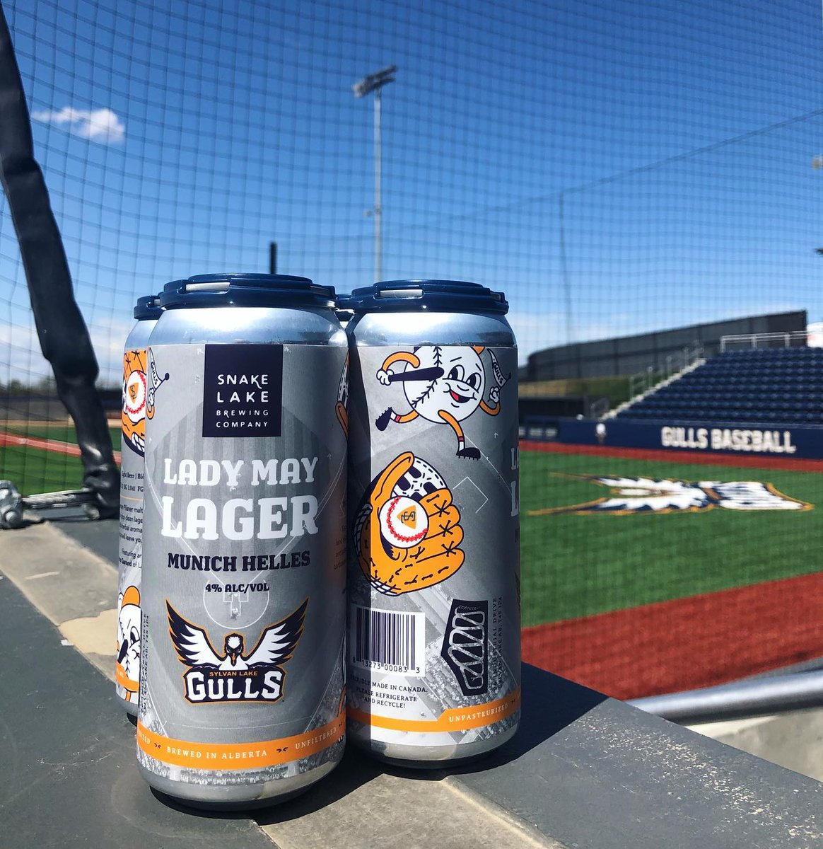 SylvanLakegulls's tweet photo. The secret is out! We partnered with @snakelakebrewco and Lady May Tattoo to create a new look for our Gulls x Lady May Lager. Currently available in the Snake Lake taproom for pints, growler fills and off-sales! Heading to Gulls Field this summer. https://t.co/ZGT4SsiSHG