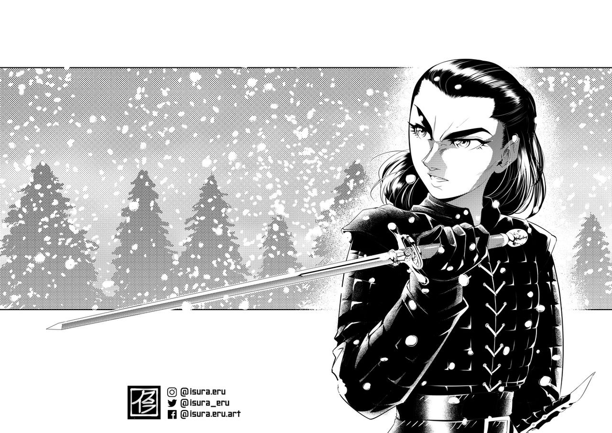 B/W manga style content!! ♥♥

#lukeskywalker #aryastark #leoneabbacchio 
