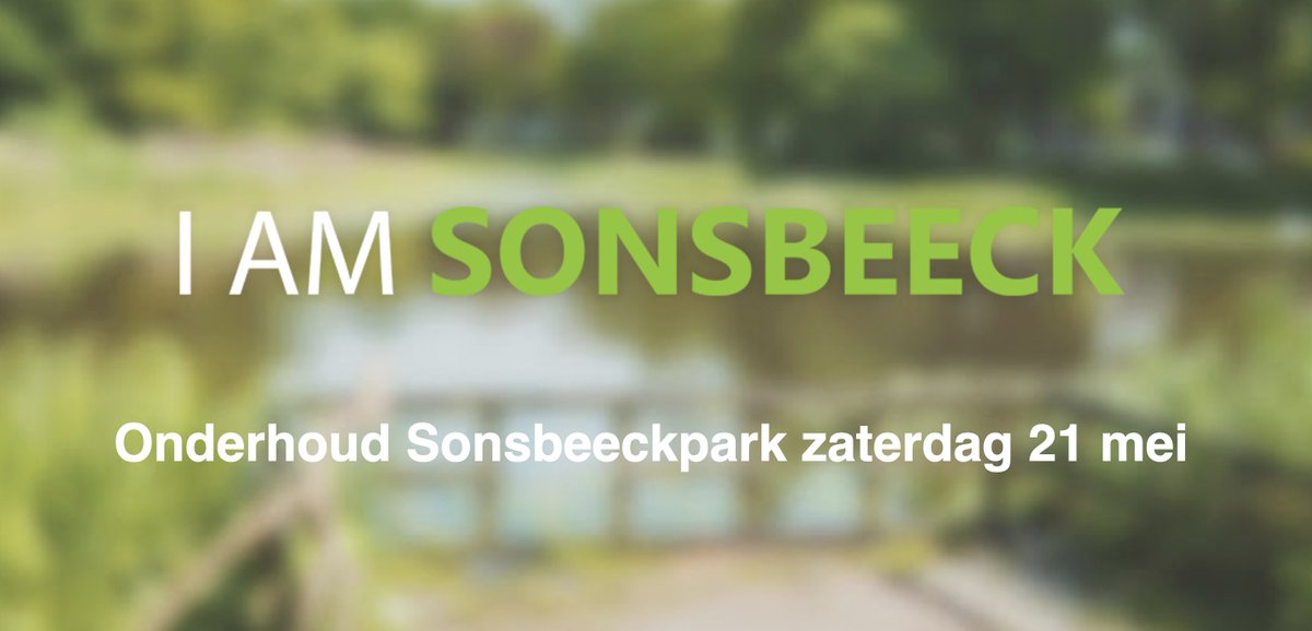 sonsbeeckpark's tweet photo. Zaterdag 21 mei gaan we weer onderhoud plegen in het Van Sonsbeeckpark. We beginnen om 9 uur bij Devi en eindigen rond 12 uur. #Breda

https://t.co/O2UodafpeQ https://t.co/Ch4X2WykDM