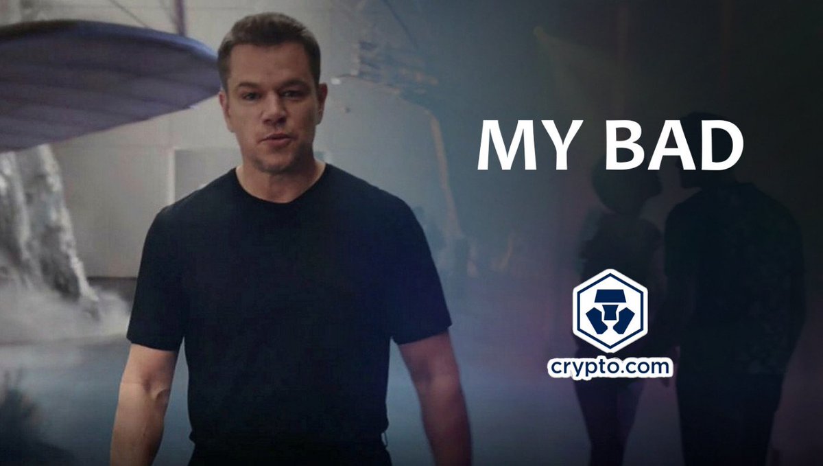 After the spectacular crash in the cryptocurrency market this week, Matt  Damon and his publicists worked overtime to produce a new commercial to  apologize for convincing amateurs to invest in cryptocurrency.” #Satire