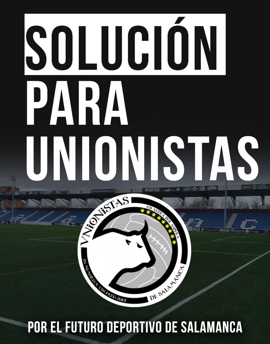 HectorGJ_'s tweet photo. #SoluciónParaUnionistas

Por el futuro deportivo de Salamanca, es necesaria una solución para que @UnionistasCF pueda seguir compitiendo en la categoría que se ha ganado en el campo.

Es necesaria la actuación inmediata de las instituciones públicas para propiciar tal necesidad. https://t.co/Wm3Osre1eo