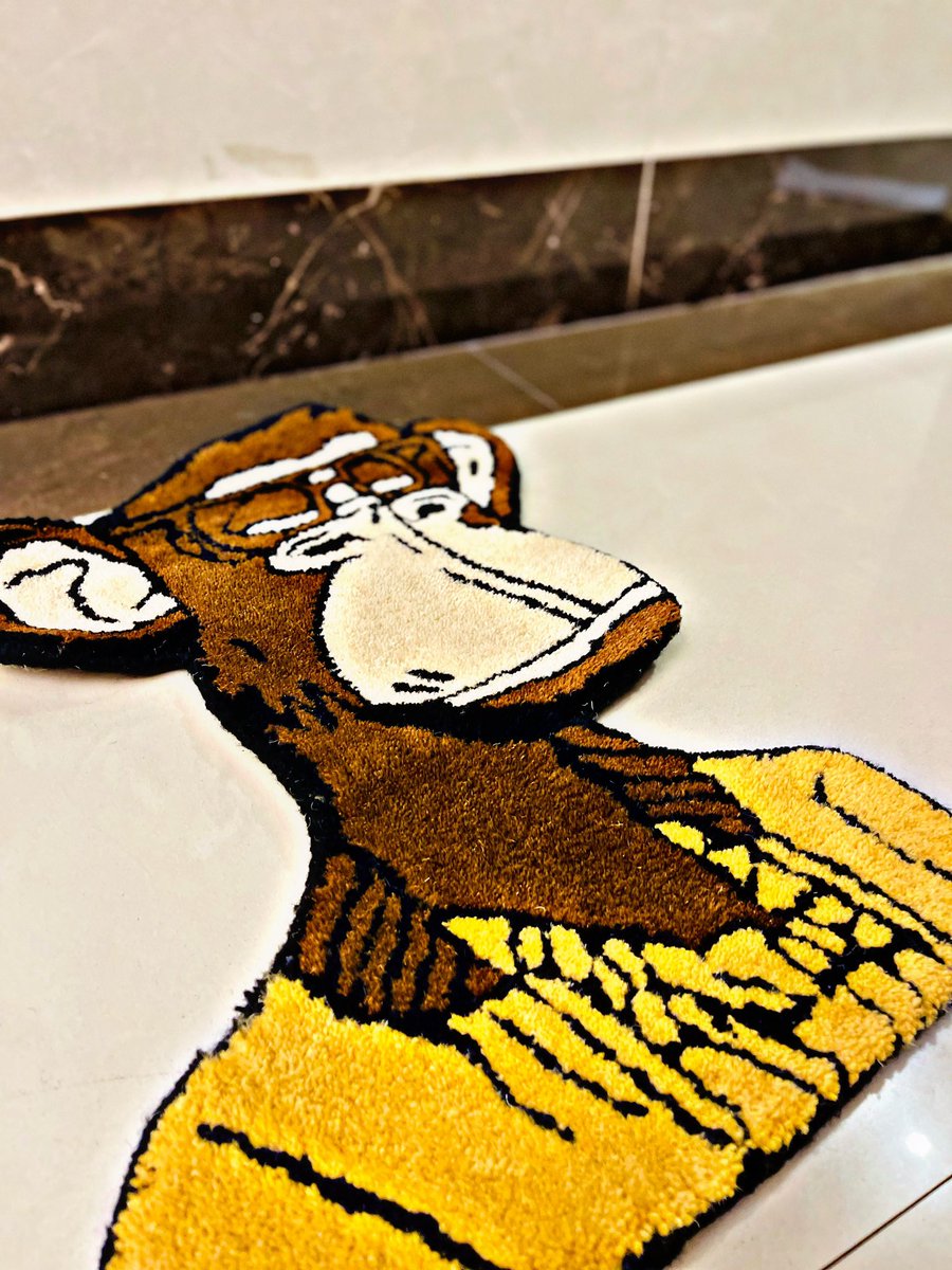 Shout out to <a href="/SnoopDogg/">Snoop Dogg</a> &amp; <a href="/Timbaland/">Timbaland</a> Dogg on it:Death Row Mixtape 🔥 Vol.1 Cash on Crypto Prod.Timbaland @boredapeyachtclub Rug 1/1 Custom #tibetantiger #tibetan #tibetanrugs #rug #tuft_gallery #nft #nftart #nfts #nftcommunity #bayc #baycrug 
👽👽👽👽👺👺👺👺