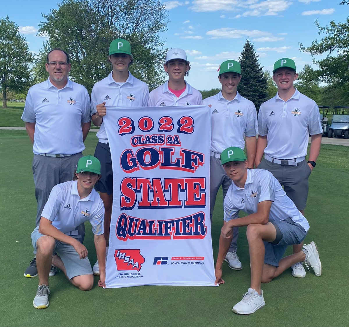 BeckmanCatholic's tweet photo. Congratulations to the Boys Golf Team who qualified for the state tournament. Great job, Blazers! #WeAreBeckmanCatholic #DisciplesforTodaySaintsforEternity #BeABlazer #bchsgolf #statetournament https://t.co/WB8Lr2XX55