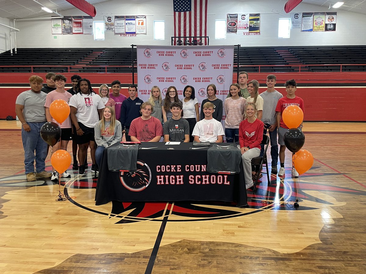 CCHSTrackTeam's tweet photo. So proud of @J4Realz on signing with @milliganxctf today! We are excited that he gets this opportunity to further his Academic and Athletic Career @Milligan_Univ. Jay exemplifies what it means to be a student athlete! He has worked so hard to get to this point #ALLGASNOBRAKES https://t.co/0tWIWZ0aqu
