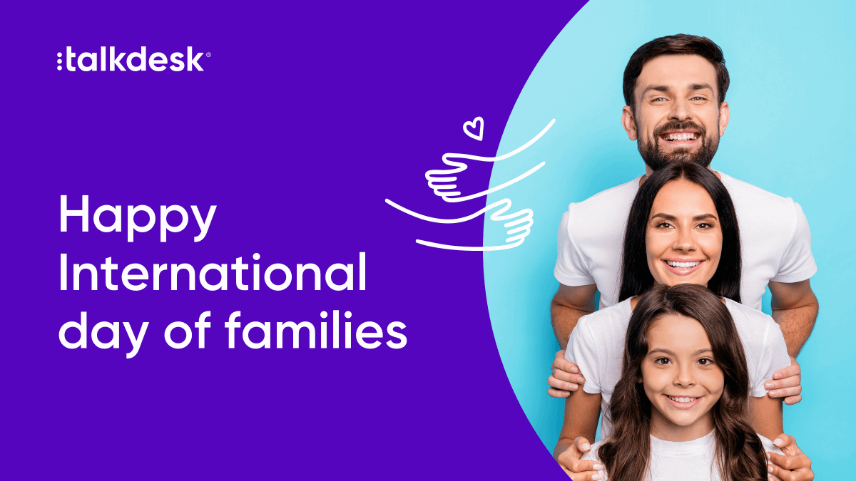 Yesterday was #InternationalDayofFamilies, a time to celebrate the truly important connections in your lives. 💜 We thank every single #Talkdesker for their dedication and commitment to family. #lifeattalkdesk