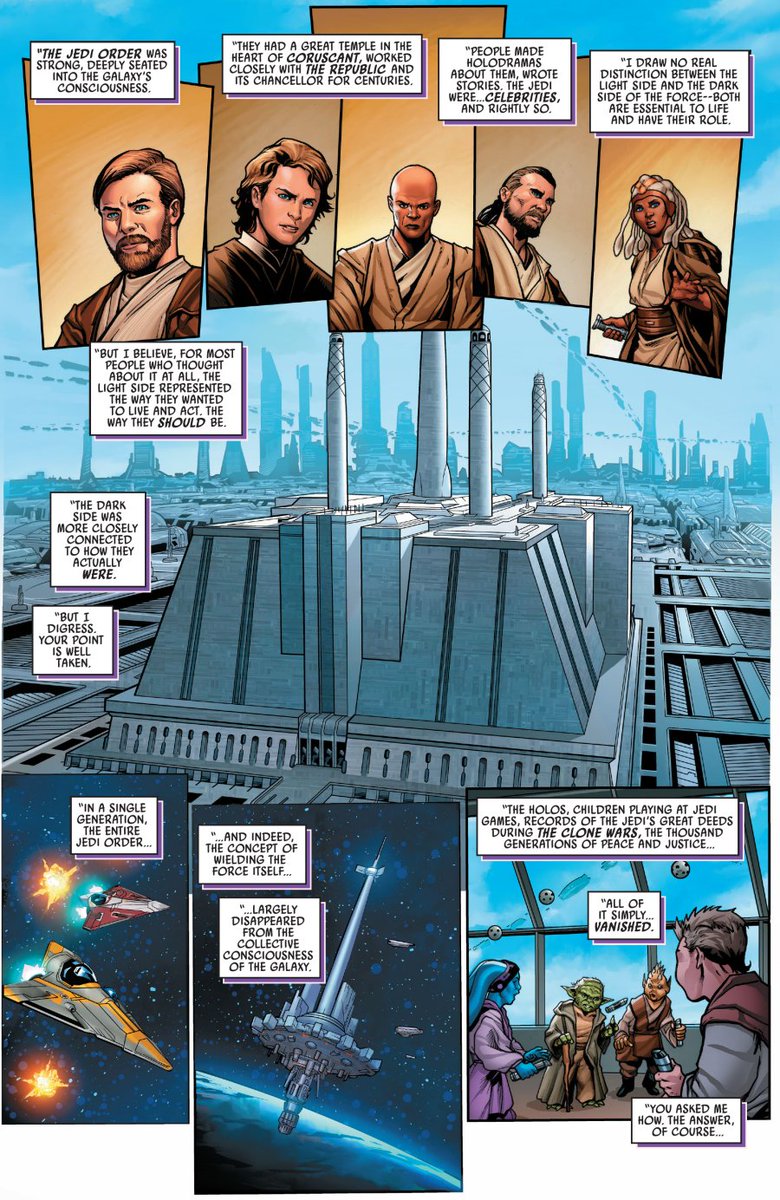 AllThingsJedi's tweet photo. "It worked, possibly because as much as people loved the Jedi, they also hated them, on some level. It is hard to look at people who have become their best selves.  It means that you have not." -Crimson Reign #3 https://t.co/ukEfCYfBcF