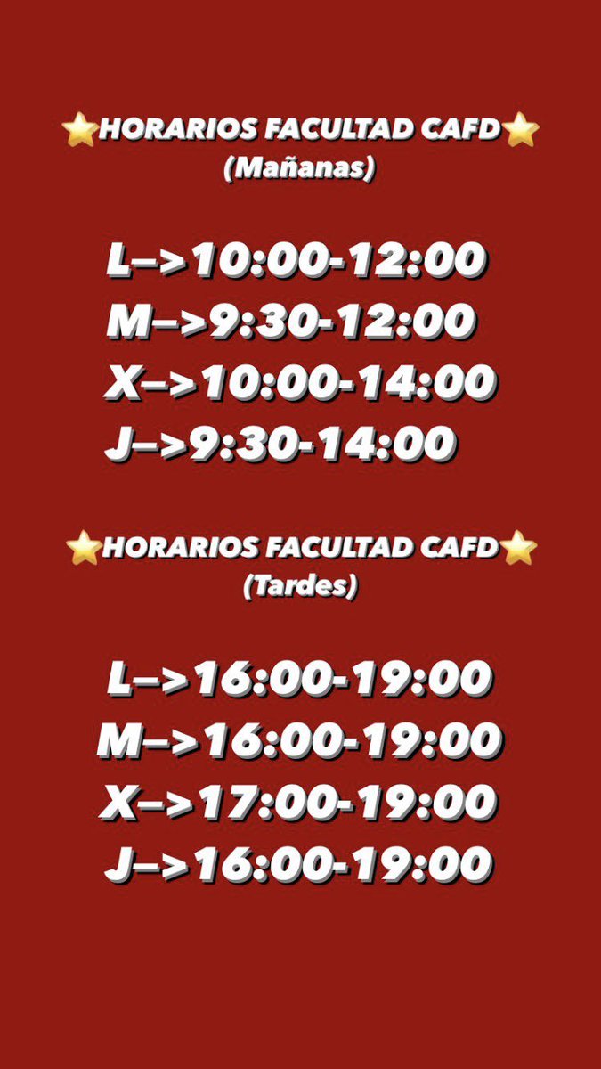 ¿Cuándo nos puedes encontrar en la facultad? 🤔
🗣Te lo contamos aquí: