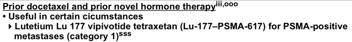 thomashopemd's tweet image. Also great to see 177Lu-PSMA-617 added to the NCCN guidelines.  As expected post-chemo and post-ARTT. Nice speedy updates by the NCCN panel. #PSMARLT bit.ly/3LkJV2v