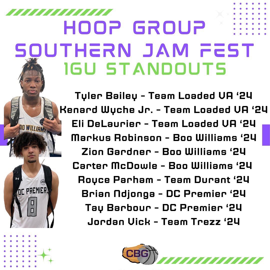 theCBGLive's tweet photo. Some of the 17 and 16U standouts at the @TheHoopGroup Southern Jam Fest https://t.co/kUKdvbHQPc