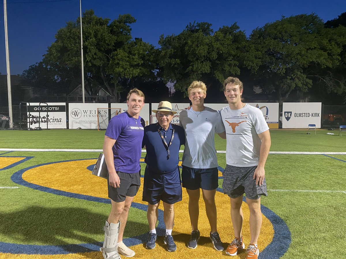 A couple of recent HP grads representing top college programs were back in town for the Spring game! @HPSCOTSFB @GameOnSportsPro 

@BraydenSchager @Chandleram4 @Paxton_A29 

Always good to see these guys! #txhsfb