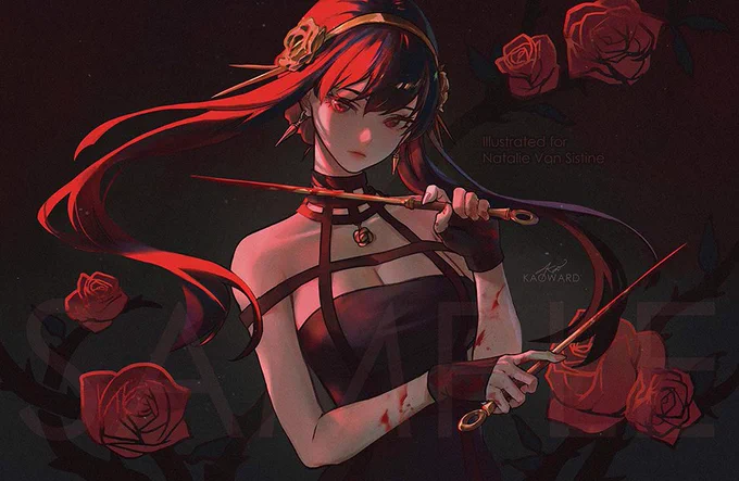 Yor 🥀

Print commission for her English VA .@nvansistine! 